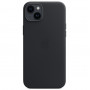 Чехол Apple Leather Case для Apple iPhone 14 Plus with MagSafe Черный (Midnight)