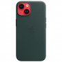 Чехол Apple Leather Case для Apple iPhone 14 with MagSafe Зеленый (Forest Green)
