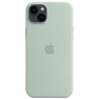 Чехол Apple iPhone 14 Plus Silicone MagSafe Light green, светло-зеленый (Succulent)