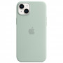 Чехол Apple iPhone 14 Plus Silicone MagSafe Light green, светло-зеленый (Succulent)