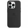 Чехол Apple iPhone 14 Pro Silicone MagSafe Black, черный - темная ночь  (Midnight)