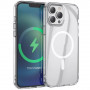 Силиконовый чехол Clear case Magnetic на iPhone 13 Pro Max, прозрачный TPU (Ice)