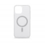 Силиконовый чехол Clear case Magnetic на iPhone 13 Pro, прозрачный с крышкой TPU (Ice)