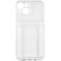Чехол прозрачный TPU Card Case с картхолдером на iPhone 14  (Ice)