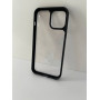 Чехол прозрачный TPU Case на iPhone 14 v2 (Black)