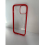 Чехол прозрачный TPU Case v2 на iPhone 14 Pro Max (Red)