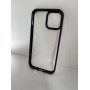 Чехол прозрачный TPU Case на iPhone 14 Pro Max v3 (Black)