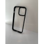 Чехол прозрачный TPU Case на iPhone 14 v4 (Black)