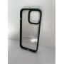 Чехол прозрачный TPU Case на iPhone 14 Pro (Olive Green)