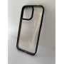 Чехол прозрачный TPU Case на iPhone 14 v5 (Black)