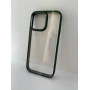 Чехол прозрачный TPU Case на iPhone 14 v2 (Olive Green)