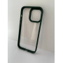 Чехол прозрачный TPU Case на iPhone 14 v2 (Olive Green)