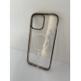 Чехол прозрачный TPU Case на iPhone 14 Plus Magsafe (Dark Ash)
