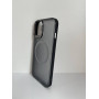 Чехол прозрачный TPU Case на iPhone 14 Pro c клипсой и Magsafe (Dark Ash)