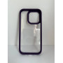 Чехол прозрачный TPU Case на iPhone 14 (Deep Purple)