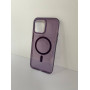 Чехол прозрачный TPU Case на iPhone 14 с Magsafe (Deep Purple)