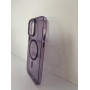 Чехол прозрачный TPU Case на iPhone 14 Plus с Magsafe (Deep Purple)