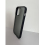 Чехол прозрачный TPU Case на iPhone 14 (Black Ash v2)
