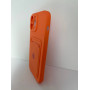 Чехол Silicone Case на iPhone 14 Pro Max с CardHolder (Orange)