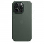 Чехол кожаный на iPhone 15 pro max MagSafe Leather Case (Green)