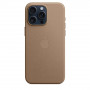 Чехол кожаный на iPhone 15 pro max MagSafe Leather Case (Brown / Taupe)