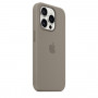 Чехол Apple Silicone Case iPhone 15 Pro MagSafe Clay (Глиняно-серый)