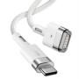 Кабель для MacBook Baseus Zinc Magnetic Series lightning Laptop Charging Cable Type-C to T-shaped Port 60W 2m (CATXC-V02) белый