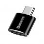 Адаптер Baseus USB female to Type-C male adapter converter Black черный (CATJQ-B01)