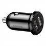 Автомобильное зарядное устройство Baseus Grain Pro Car Charger (Dual USB 4.8A ) Black, Черная (CCALLP-01)