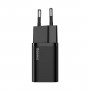 Зарядное устройство Baseus Super Si Quick Charger 1C 20W EU, Black, черное (CCSUP-B01)