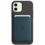Кардхолдер для Apple iPhone Leather Wallet MagSafe Storm Blue, темно-синий