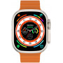 Смарт-часы WiWU SW01 Ultra, 49mm, с оранжевым ремешком