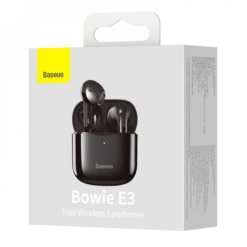 Беспроводные наушники Baseus Bowie E3, Bluetooth, Черный (Black)