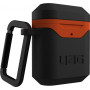 Чехол UAG Standard Issue Hard case для AirPods 1/2 черно-оранжевый (Black-Orange)