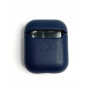 Чехол защитный K-DOO LuxCraft (PC+PU Leather) на Airpods 1/2 синий (Blue)