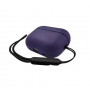 Чехол защитный K-DOO LuxCraft (PC+PU Leather) на Airpods Pro фиолетовый (Purple)