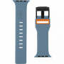 Ремешок UAG Civilian Straps для Apple Watch голубой-оранжевый 42/44/45mm (Blue-Orange)