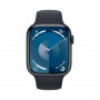 Apple Watch Series 9, 45 мм, алюминий цвета «тёмная ночь», спортивный ремешок «тёмная ночь»