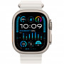 Apple Watch Ultra 2, 49 мм, титановый корпус, спортивный ремешок «белый океан»