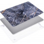 Накладка пластиковая DDC HardShell Case на MacBook Air 2337 M1 черный мромор (Marble Graphite)