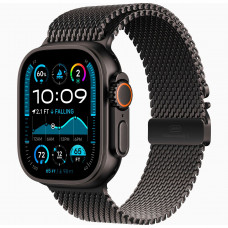 Apple Watch Ultra 2 49mm Titanium Milanese Loop Black