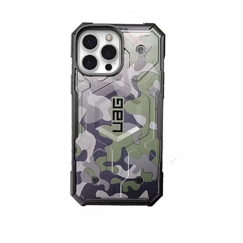 Купить Чехол UAG Pathfinder SE Camo для iPhone 14 Pro Max зелено-серый  (Olive-Grey) в Новосибирске по цене 1 600 р.